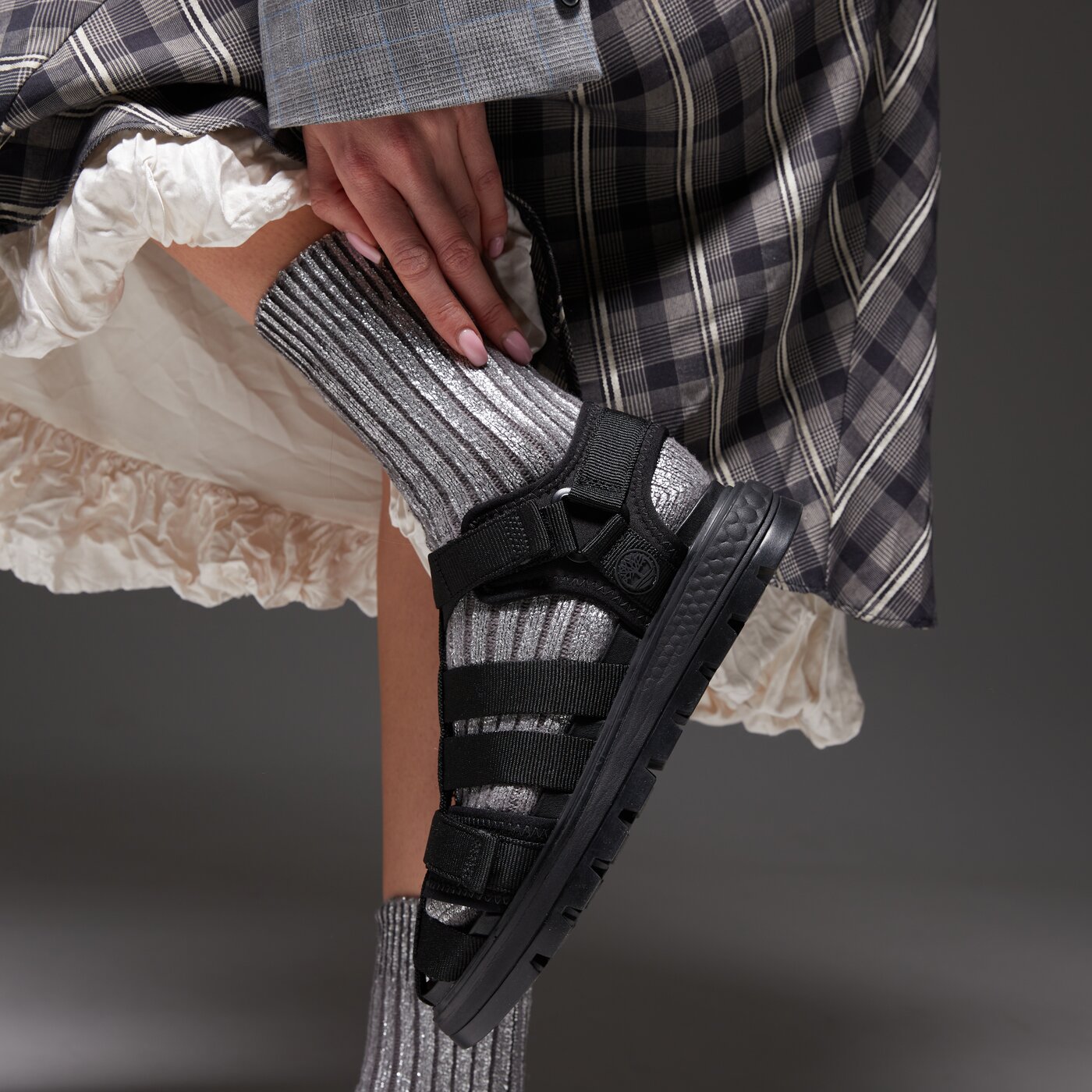 Дамски чехли и сандали TIMBERLAND RAY CITY SANDAL tb0a5rfb0011 цвят черен