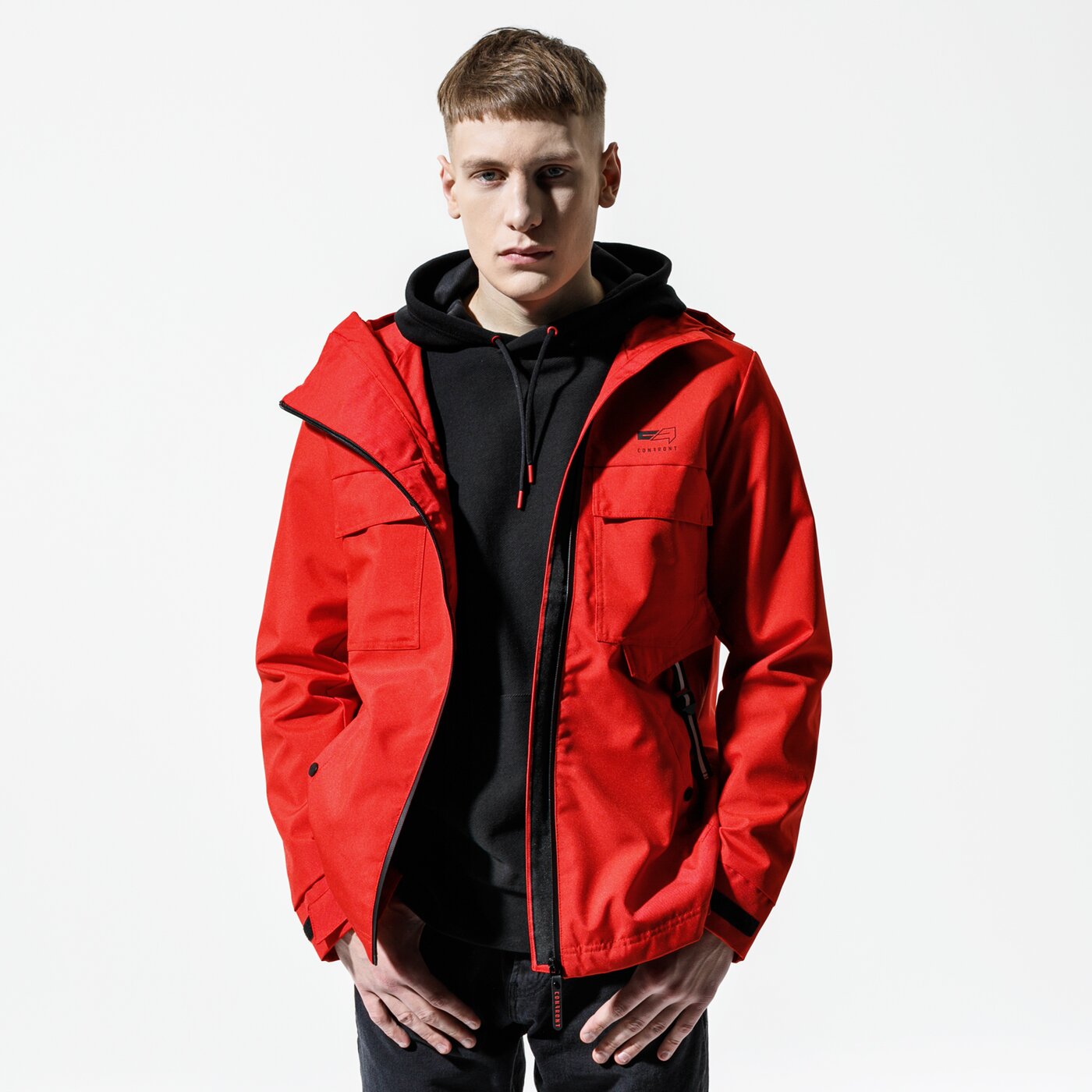 Мъжко преходно яке CONFRONT ЯКЕ RAMSAY cf120kum24002 цвят червен