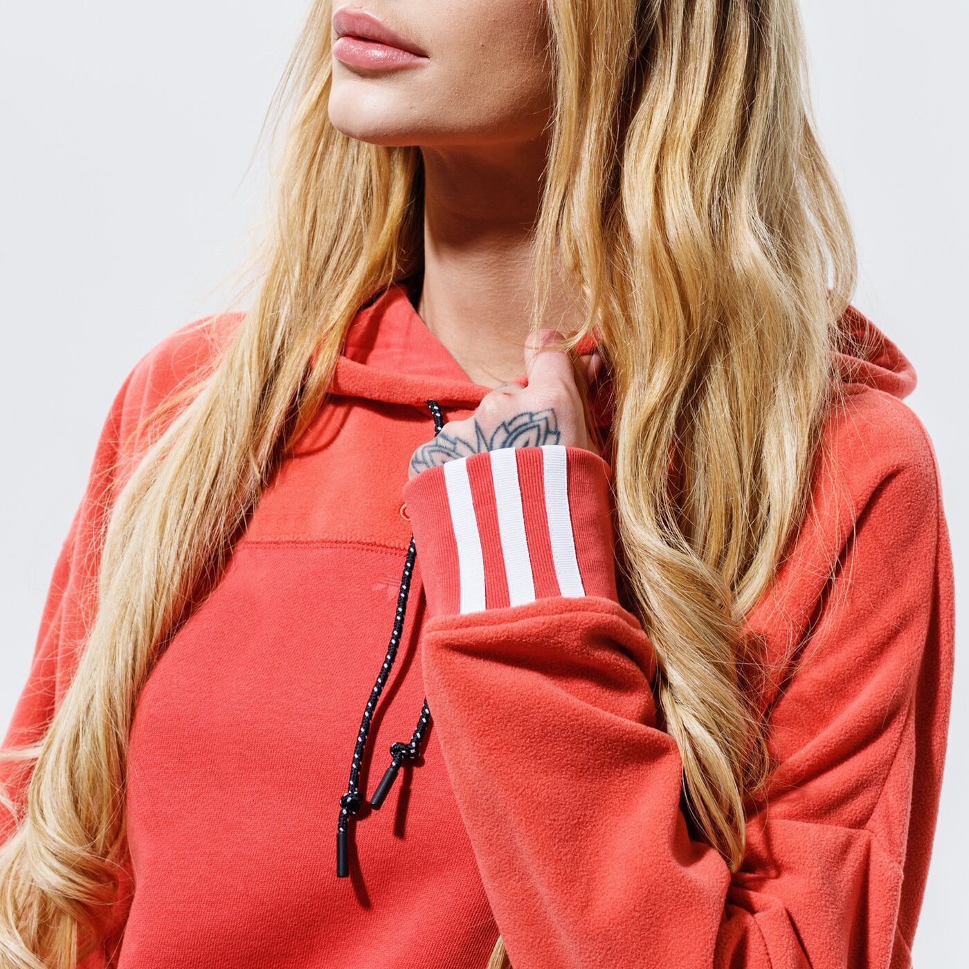 Дамски суичър ADIDAS СУИТЧЪР С КАЧУЛКА HOODIE gd3898 цвят розов