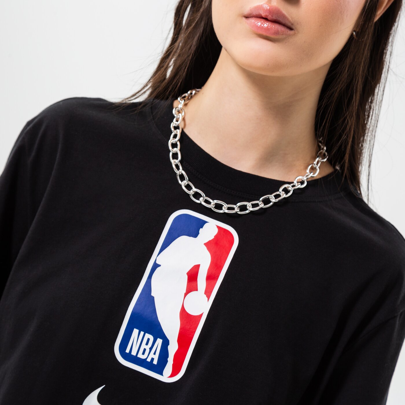 Дамска тениска NIKE ТЕНИСКА NBA W NK N31 CROP SS TEE NBA dm3240-010 цвят черен