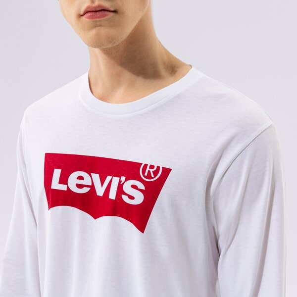 Мъжка тениска LEVI'S ТЕНИСКА LS STD GRAPHIC TEE 360150010 цвят бял