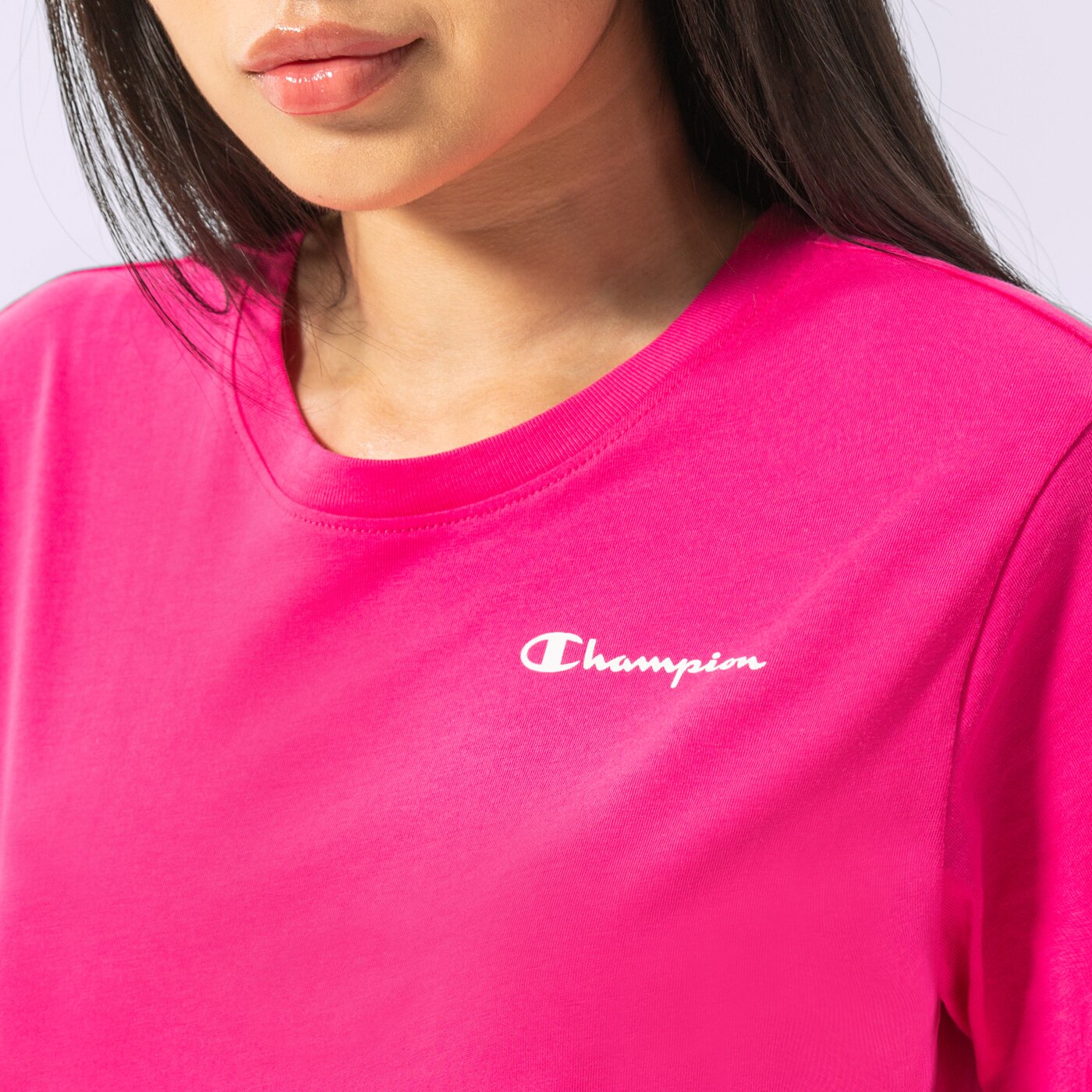 Дамска тениска CHAMPION ТЕНИСКА CREWNECK ТЕНИСКА 115939ps025 цвят розов