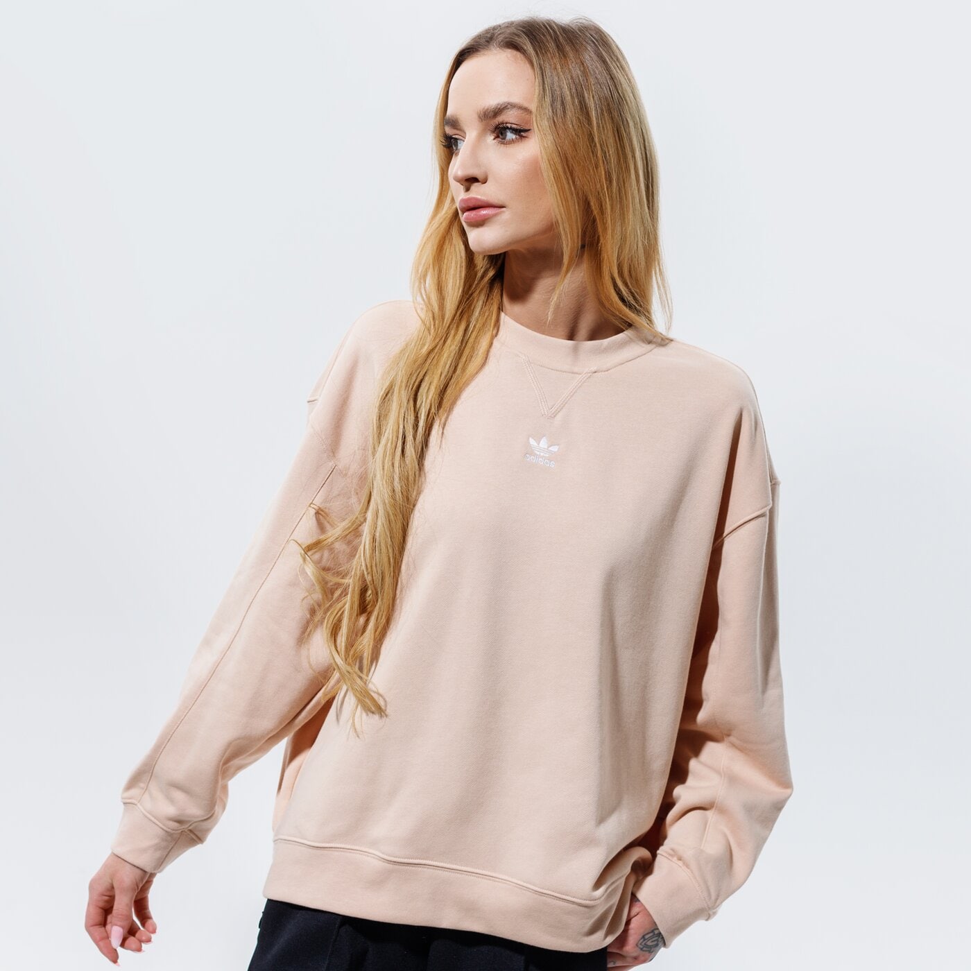 Дамски суичър ADIDAS СУИТЧЪР SWEATSHIRT h45583 цвят розов