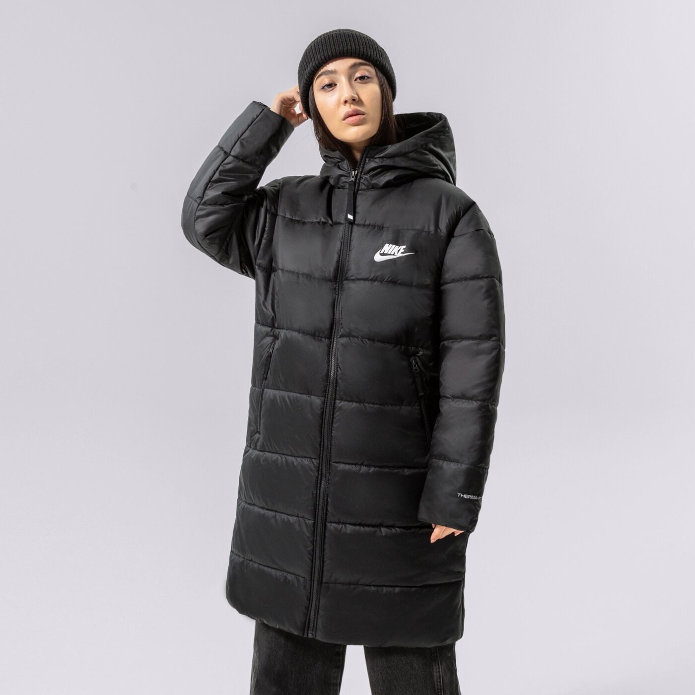 Дамско зимно яке NIKE SWOOSH PARKA JACKET dx1798-010 цвят черен
