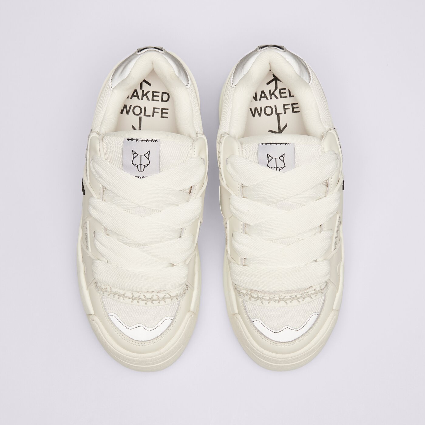 Дамски маратонки NAKED WOLFE SLIDER nwsliderwhite цвят бял