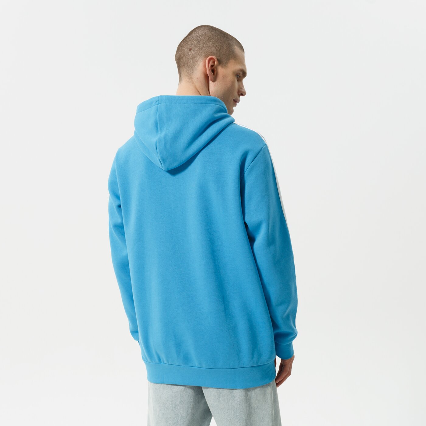 Мъжки суичър ADIDAS СУИТЧЪР С КАЧУЛКА 3-STRIPES HOODY he9476 цвят син