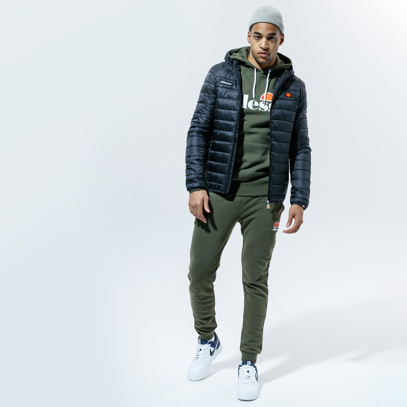 Мъжки панталони ELLESSE ПАНТАЛОНИ OVEST KHA shs01763506 цвят каки