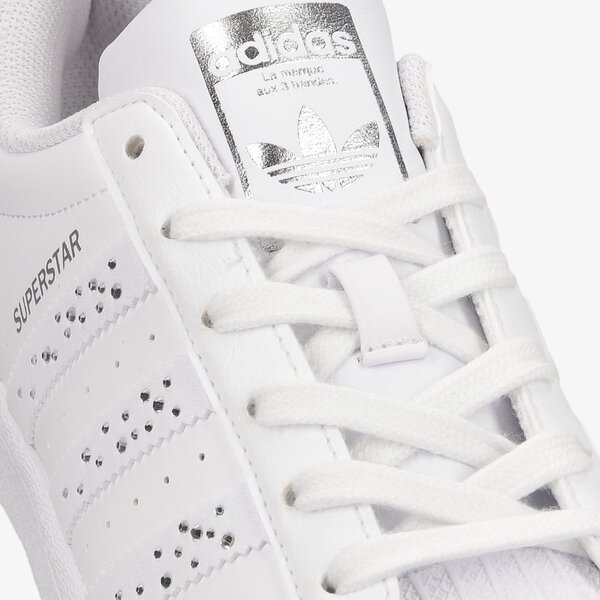 Детски маратонки ADIDAS SUPERSTARJ h04019 цвят бял