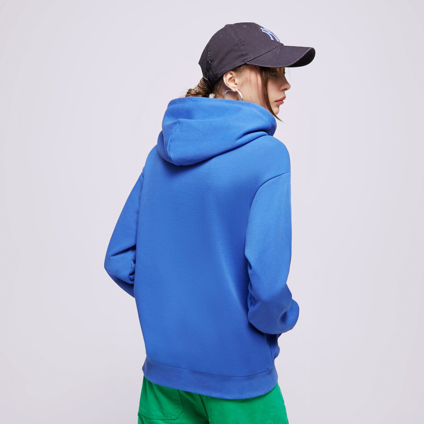 Дамски суичър CHAMPION СУИТЧЪР С КАЧУЛКА HOODED SWEATSHIRT 116046bs071 цвят син