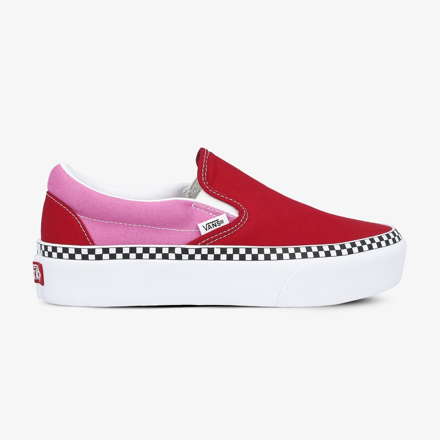Дамски маратонки VANS UA CLASSIC SLIP-ON PLATFORM vn0a3jezwvx1 цвят червен