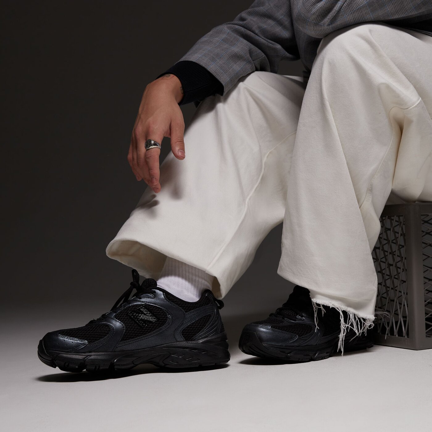 Мъжки маратонки NEW BALANCE 530  mr530pb цвят черен