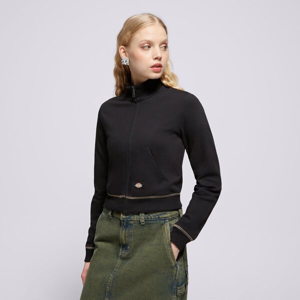 Дамски суичър DICKIES ПУЛОВЕР FUNNEL NECKL FZ CARDIGAN W dk0a4z71blk1 цвят черен