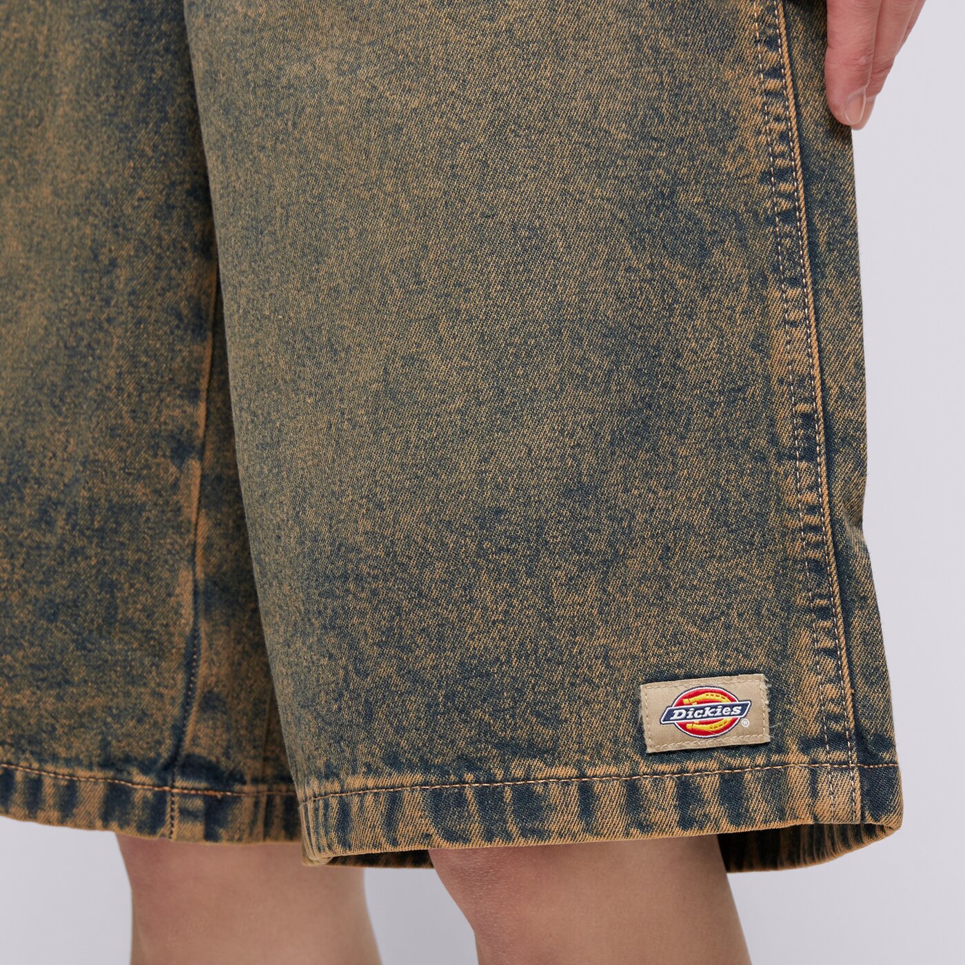 Дамски къси панталони DICKIES ШОРТИ CARPENTER DENIM JORT W dk0a4z85k581 цвят сив