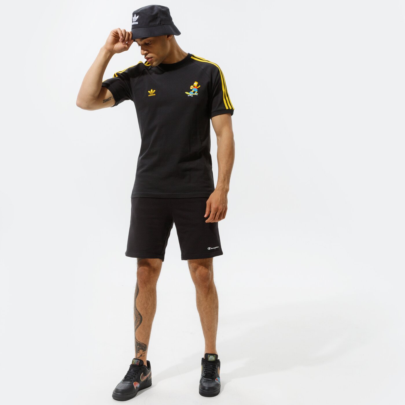 Мъжки къси панталони CHAMPION ШОРТИ BERMUDA 215099kk001 цвят черен