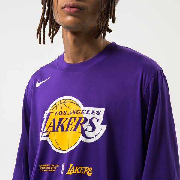 Мъжка тениска NIKE ТЕНИСКА LAL M NK DF LS ТОП PREGM NBA dn4615-504 цвят виолетов