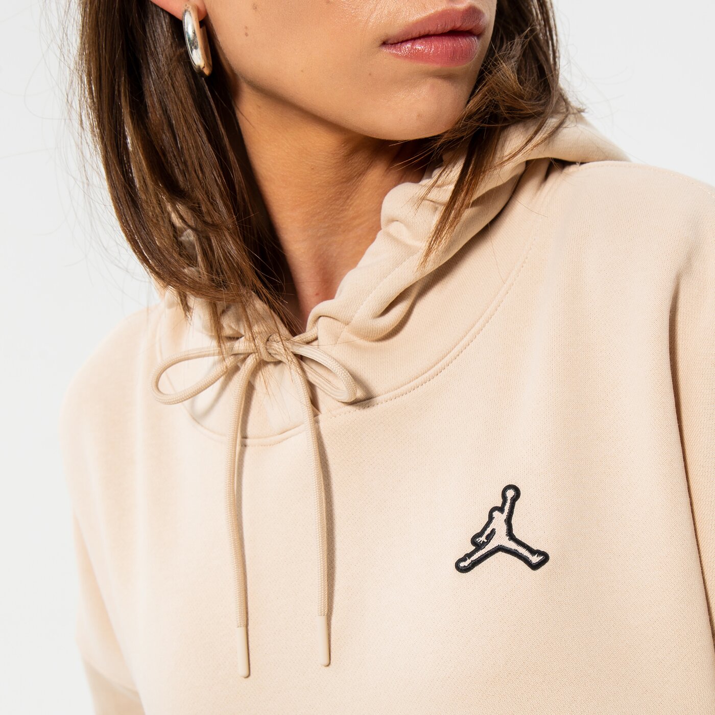 Дамски суичър JORDAN СУИТЧЪР С КАЧУЛКА W J ESSEN FLC HOODIE CORE dn4570-126 цвят розов