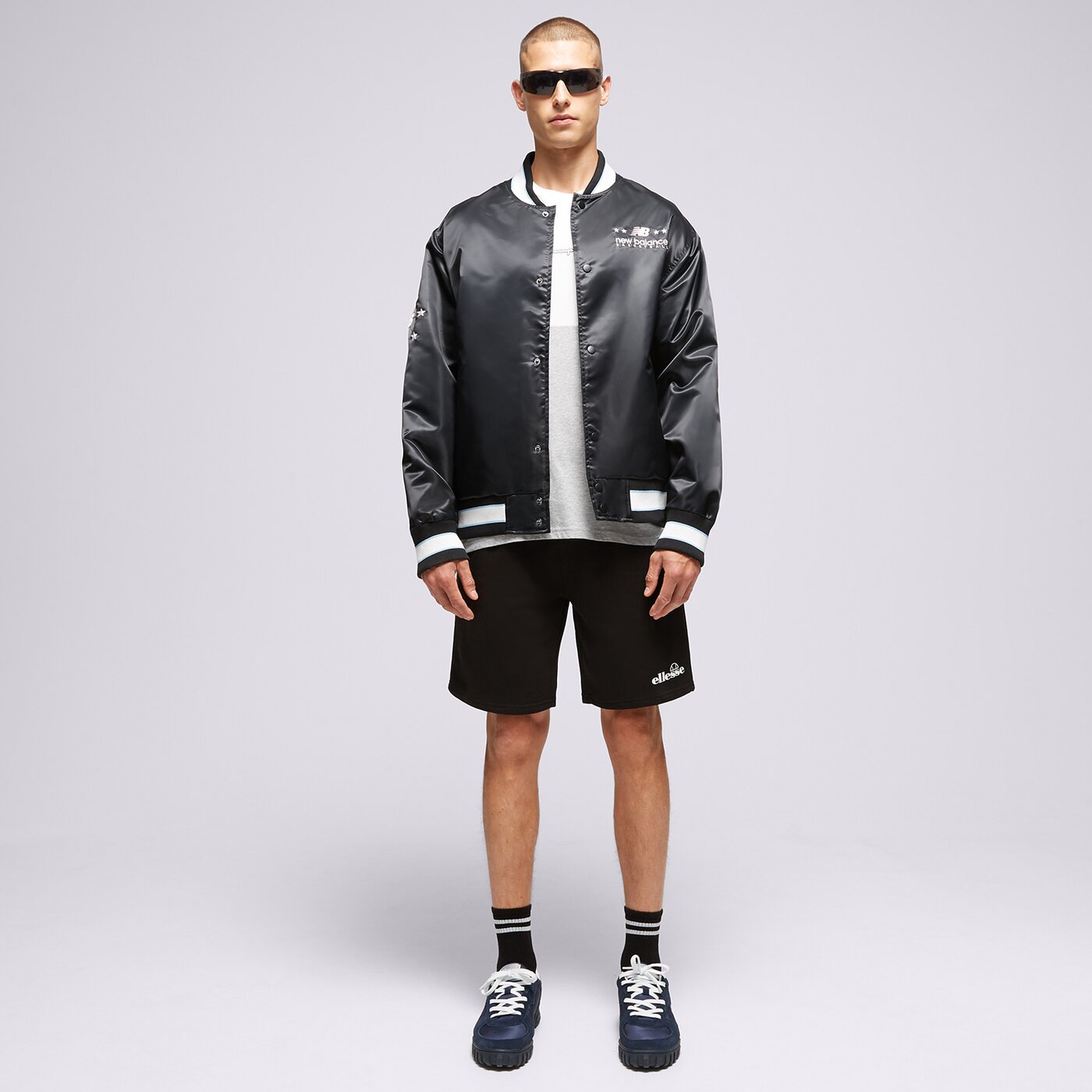 Мъжка тениска CHAMPION PANEL ТЕНИСКА  218426em006 цвят сив