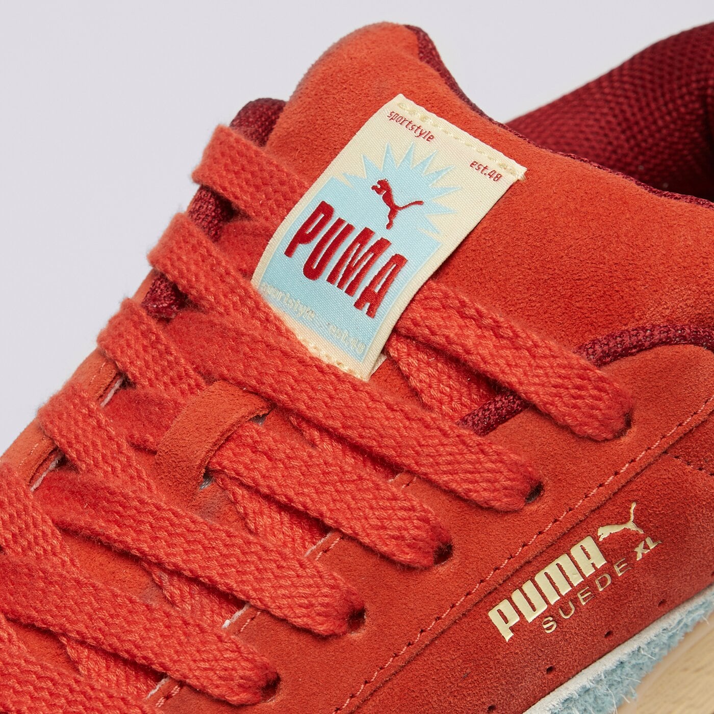 Мъжки маратонки PUMA SUEDE XL  40224601 цвят оранжев