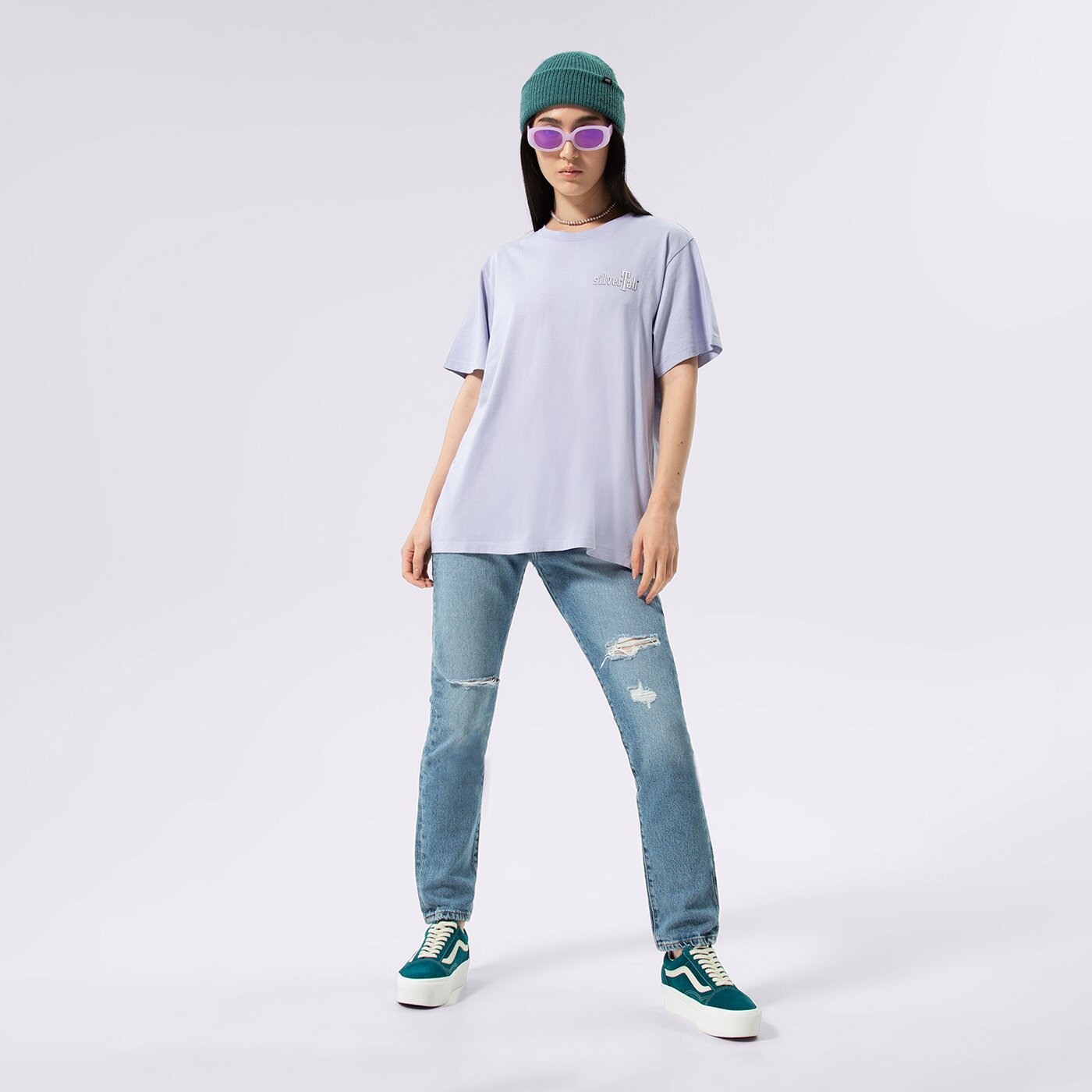 Дамски панталони LEVI'S ПАНТАЛОНИ 501 SKINNY 29502-0230 цвят син