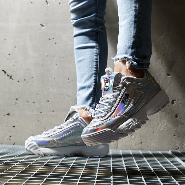 Дамски маратонки FILA DISRUPTOR M LOW WMN 10107473vw цвят сребърен
