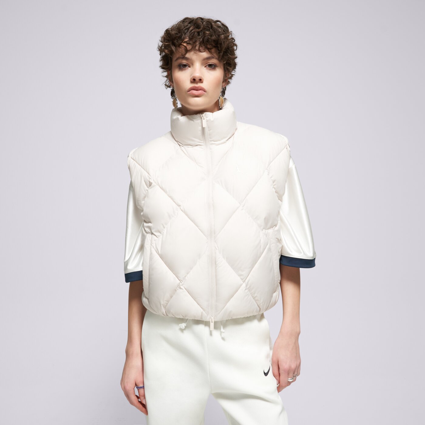  JORDAN ТЕНИСКА W J BRK PUFF VEST QLT hv0413-104 цвят кремав