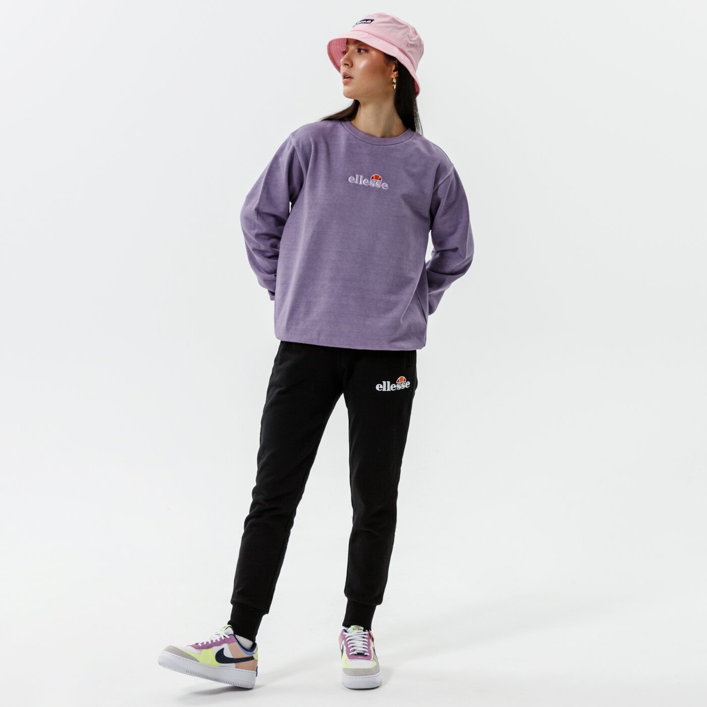 Дамски суичър ELLESSE СУИТЧЪР SAPPAN SWEATSHIRT PRPL sgk13149305 цвят виолетов