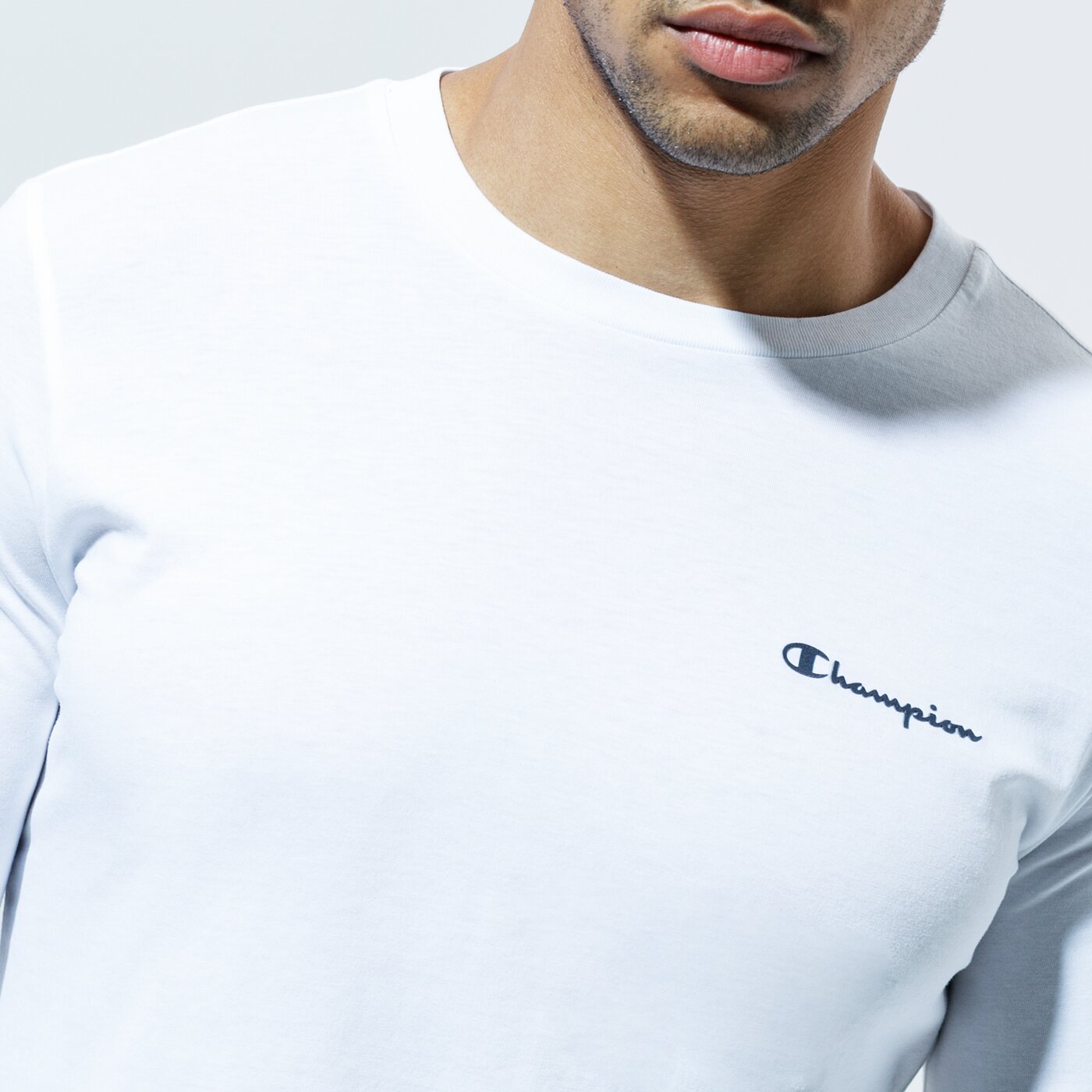 Мъжка тениска CHAMPION ТЕНИСКА LONG SLEEVE CREWNECK ТЕНИСКА 214756ww001 цвят бял