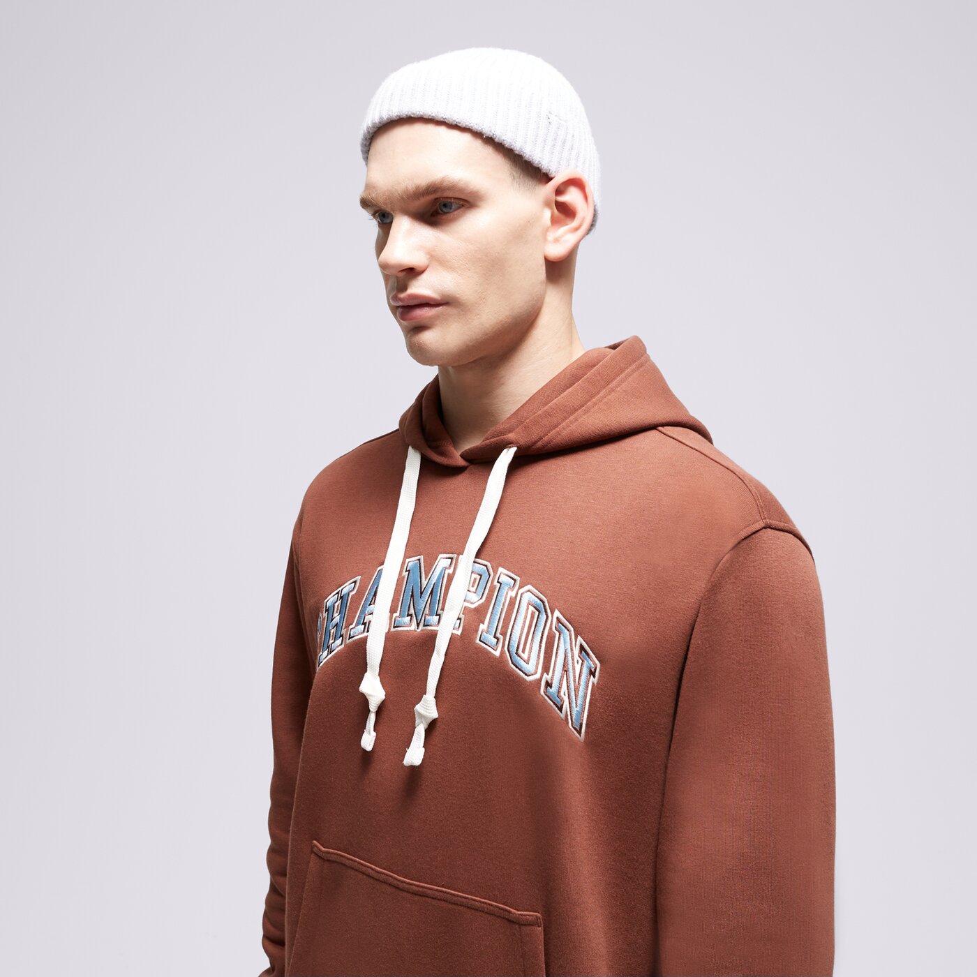 Мъжки суичър CHAMPION СУИТЧЪР С КАЧУЛКА HOODED SWEATSHIRT 219174ms534 цвят кафяв