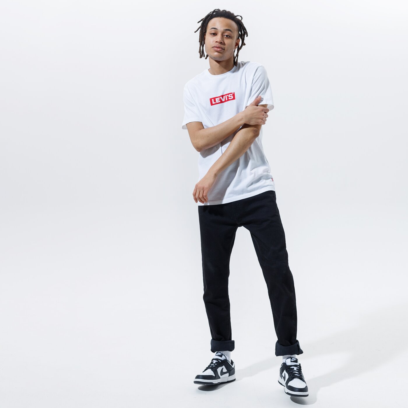 Мъжка тениска LEVI'S ТЕНИСКА BOXTAB GRAPHIC TEE 85785-0000 цвят бял