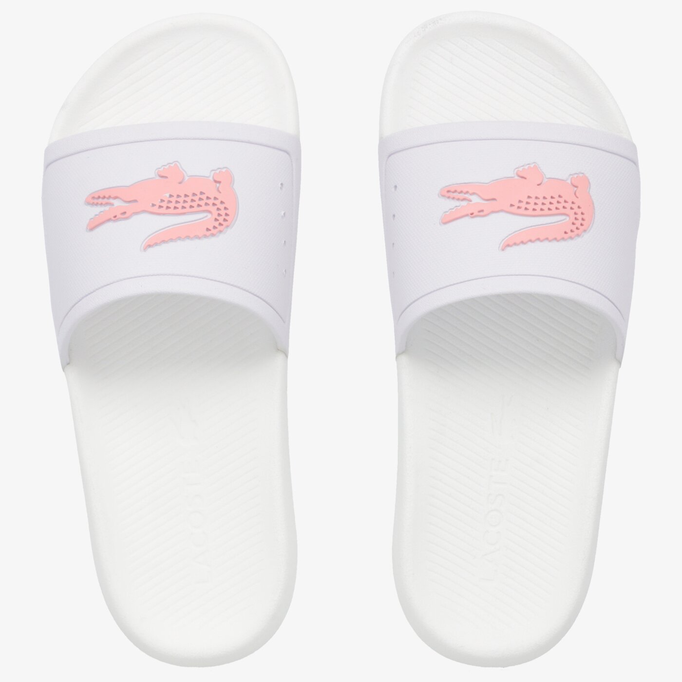 Дамски чехли и сандали LACOSTE CROCO SLIDE 119 3 CFA 737cfa00051y9 цвят бял