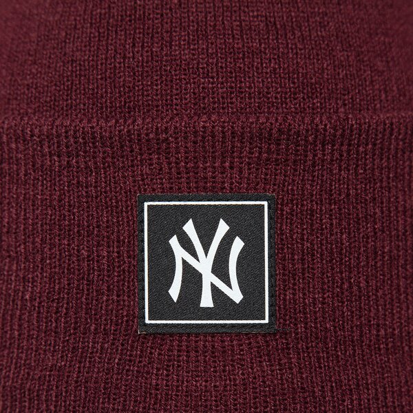 Мъжка зимна шапка NEW ERA ШАПКА TEAM BEANIE NYY MRN 60292618 цвят бордо