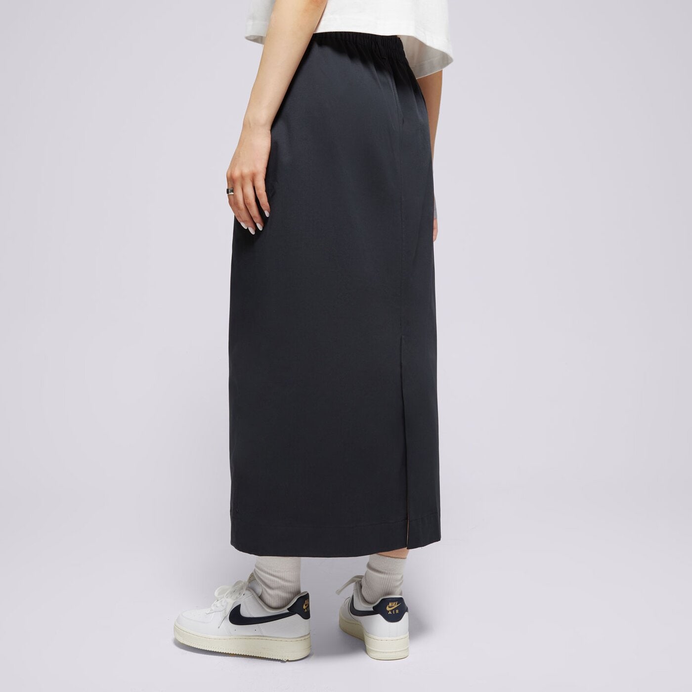 Дамски NIKE ПОЛА NSW CLLCTN TWILL SKIRT FRWY hq8022-010 цвят черен