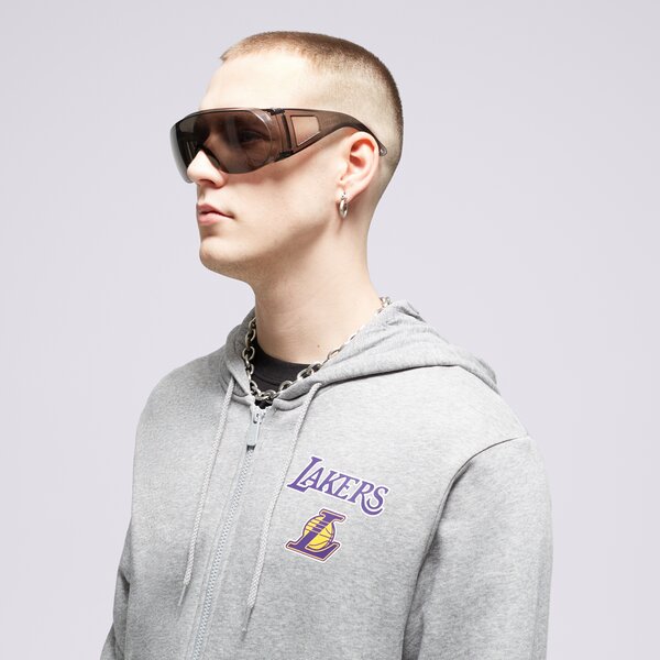 Мъжки суичър NEW ERA СУИТЧЪР ROZP. Z KAPT. NBA LOS   ANGELES LAKERS LOS A 60348865 цвят сив