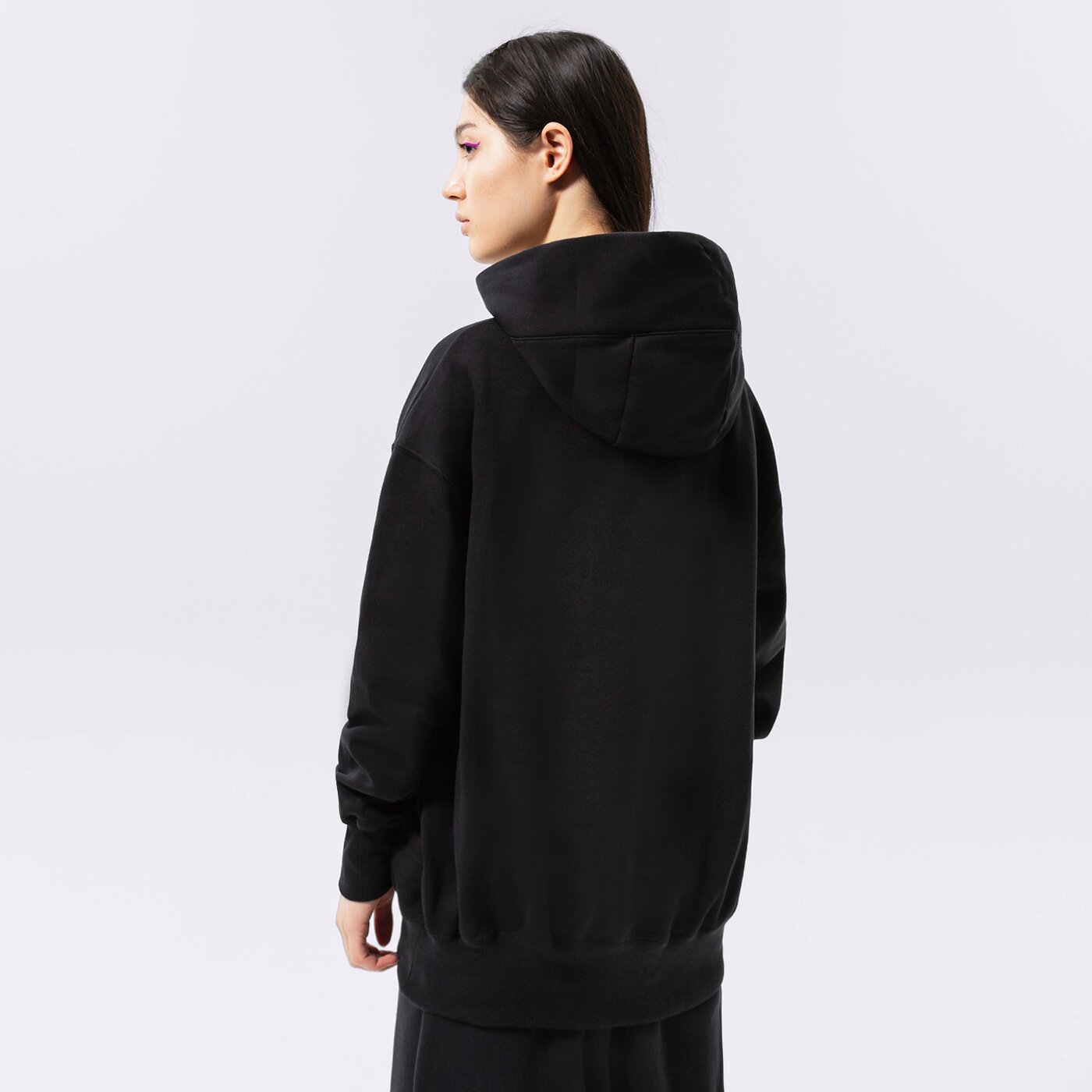 Дамски суичър NIKE СУИТЧЪР С КАЧУЛКА STYL OS OH HD BLK dq5860-010 цвят черен