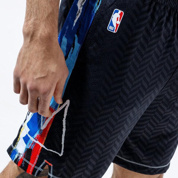 Мъжки къси панталони NIKE ШОРТИ BROOKLYN NETS SWINGMAN CITY EDITION 2020 NBA cn1964-010 цвят черен