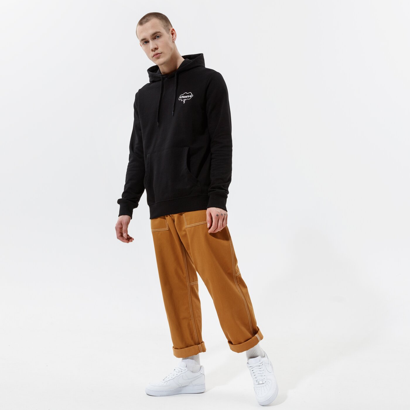 Мъжки суичър ELEMENT СУИТЧЪР С КАЧУЛКА PEANUTS SLIDE HOOD w1hob2elp13732 цвят черен