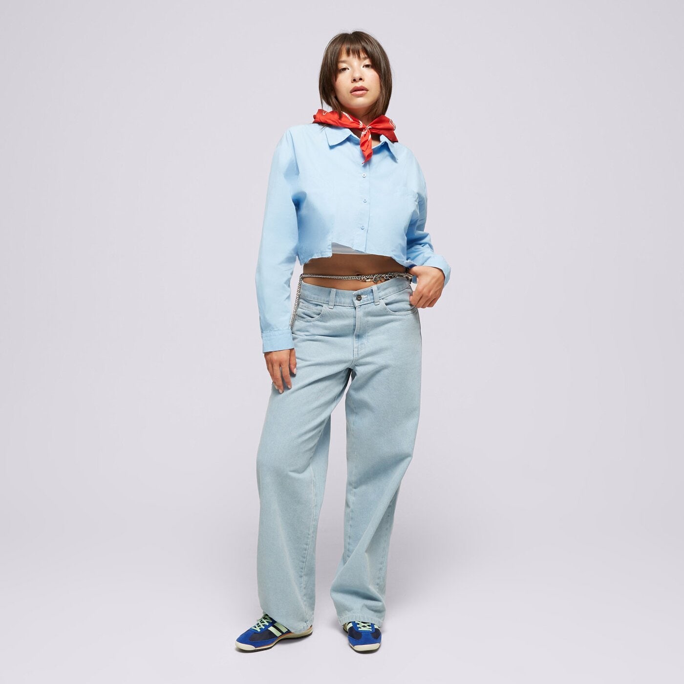 Дамски панталони DICKIES ПАНТАЛОНИ HERNDON DENIM W VINTAGE dk0a4ypyc151 цвят син