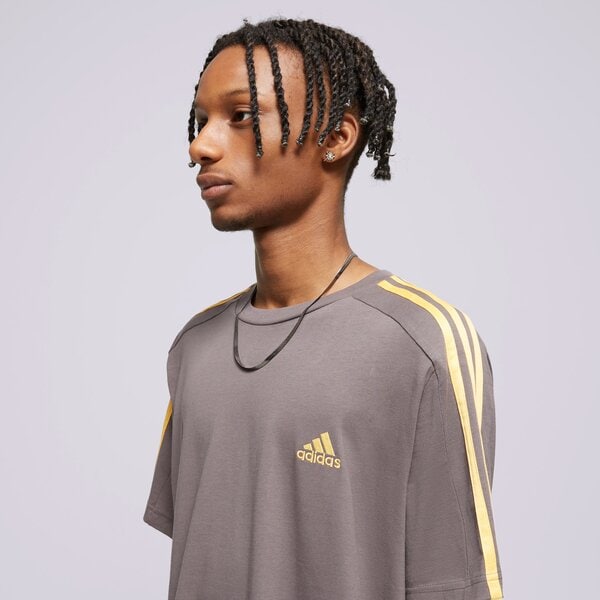 Мъжка тениска ADIDAS ТЕНИСКА SS M 3S SJ T is1334 цвят кафяв