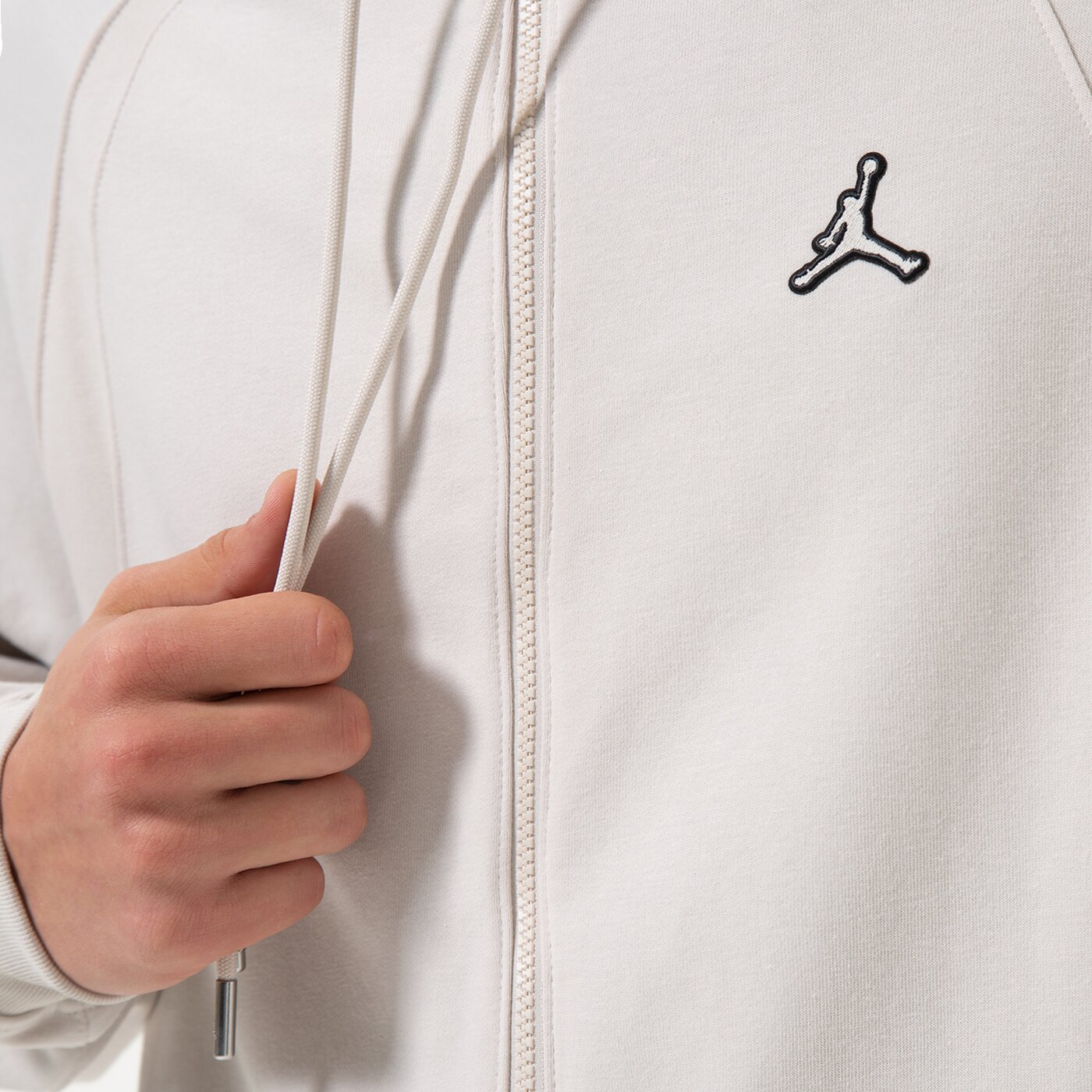 Мъжки суичър JORDAN СУИТЧЪР СЪС ЗАКОПЧАВАНЕ С КАЧУЛКА dj0886-104 цвят бял