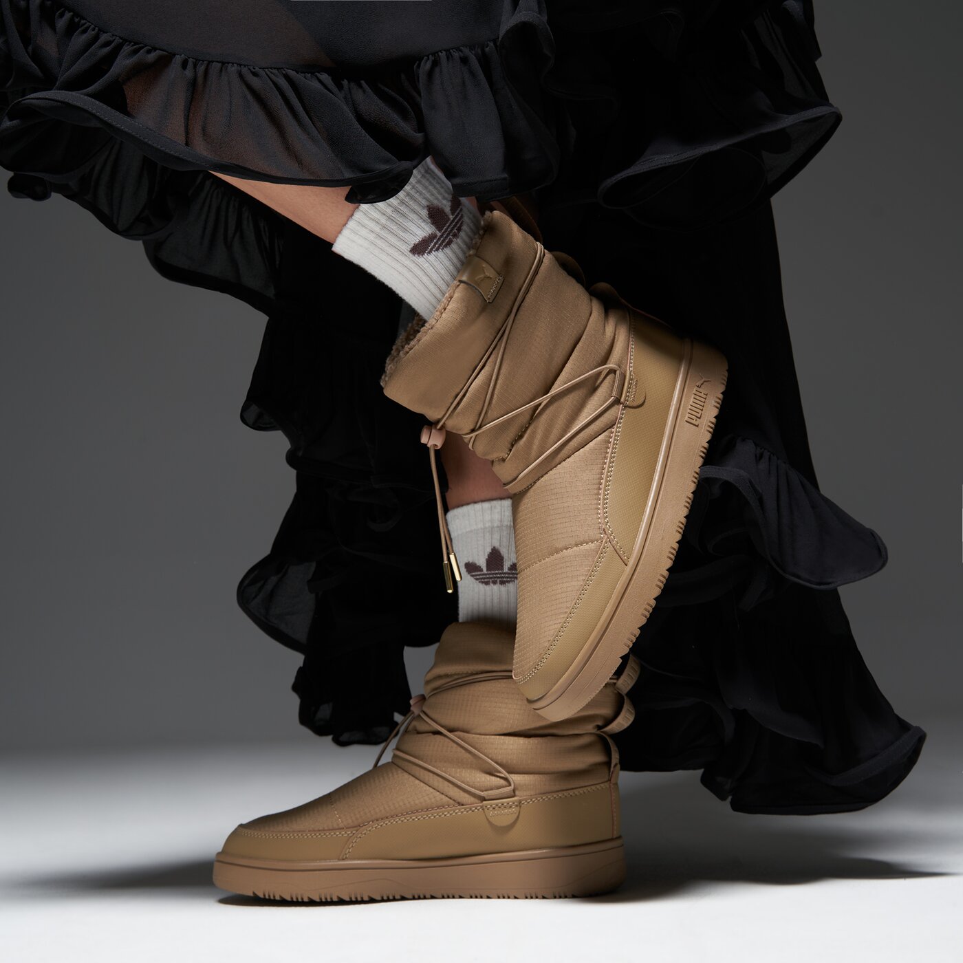 Дамски кежуал PUMA SNOWBAE WNS 39392004 цвят кафяв