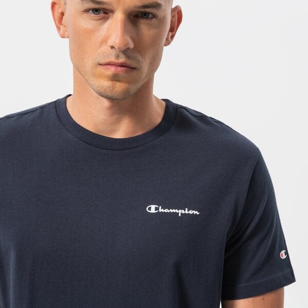 Мъжка тениска CHAMPION ТЕНИСКА CREWNECK ТЕНИСКА 218281bs501 цвят тъмносин