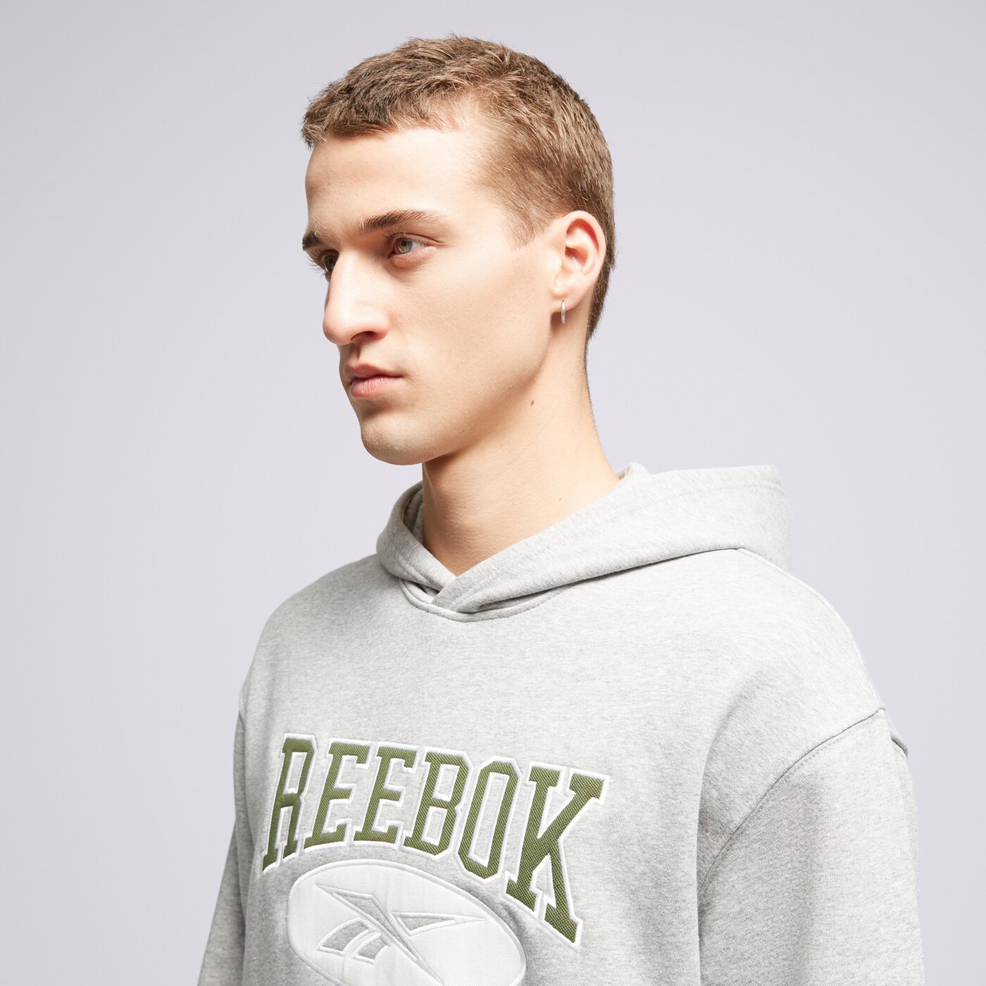 Мъжки суичър REEBOK СУИТЧЪР С КАЧУЛКА CL AE HOODIE 100036875 цвят сив