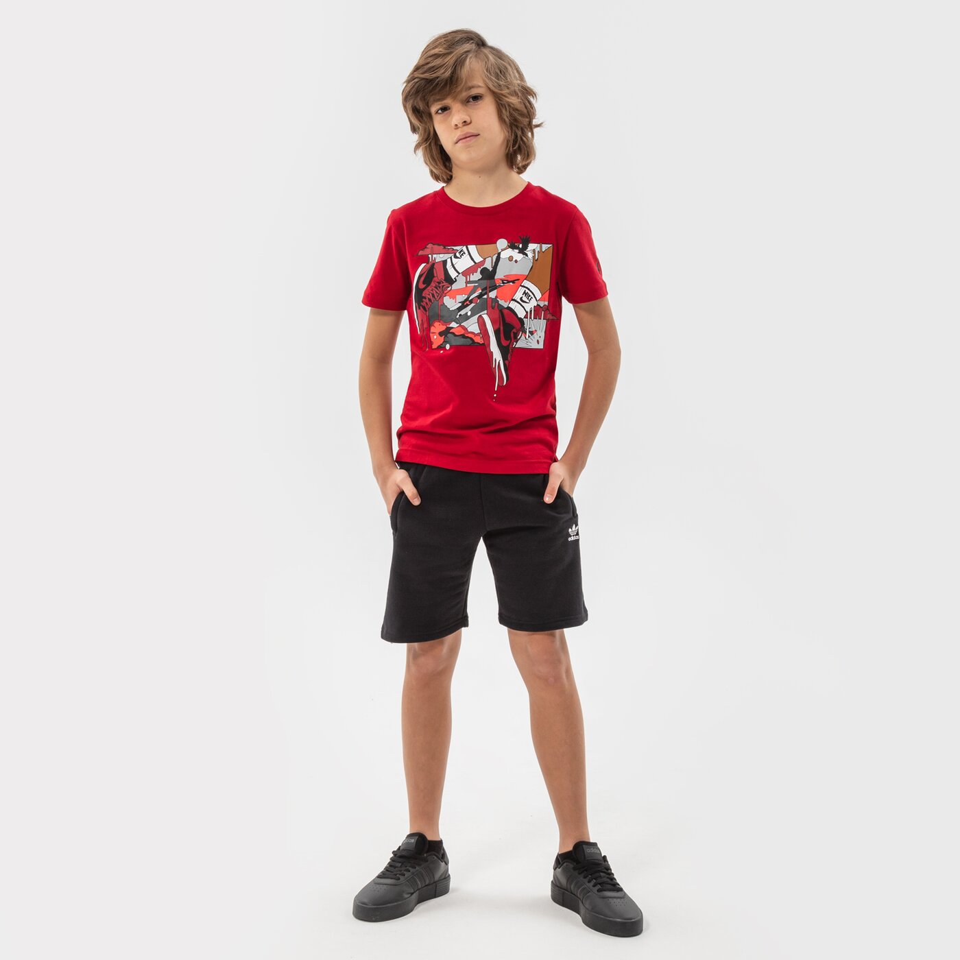 Детска тениска JORDAN ТЕНИСКА JDB MJ DNA JUMPMAN BOY 95b091-r78 цвят червен