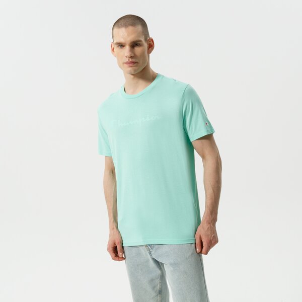Мъжка тениска CHAMPION ТЕНИСКА CREWNECK TEE 216957gs101 цвят зелен