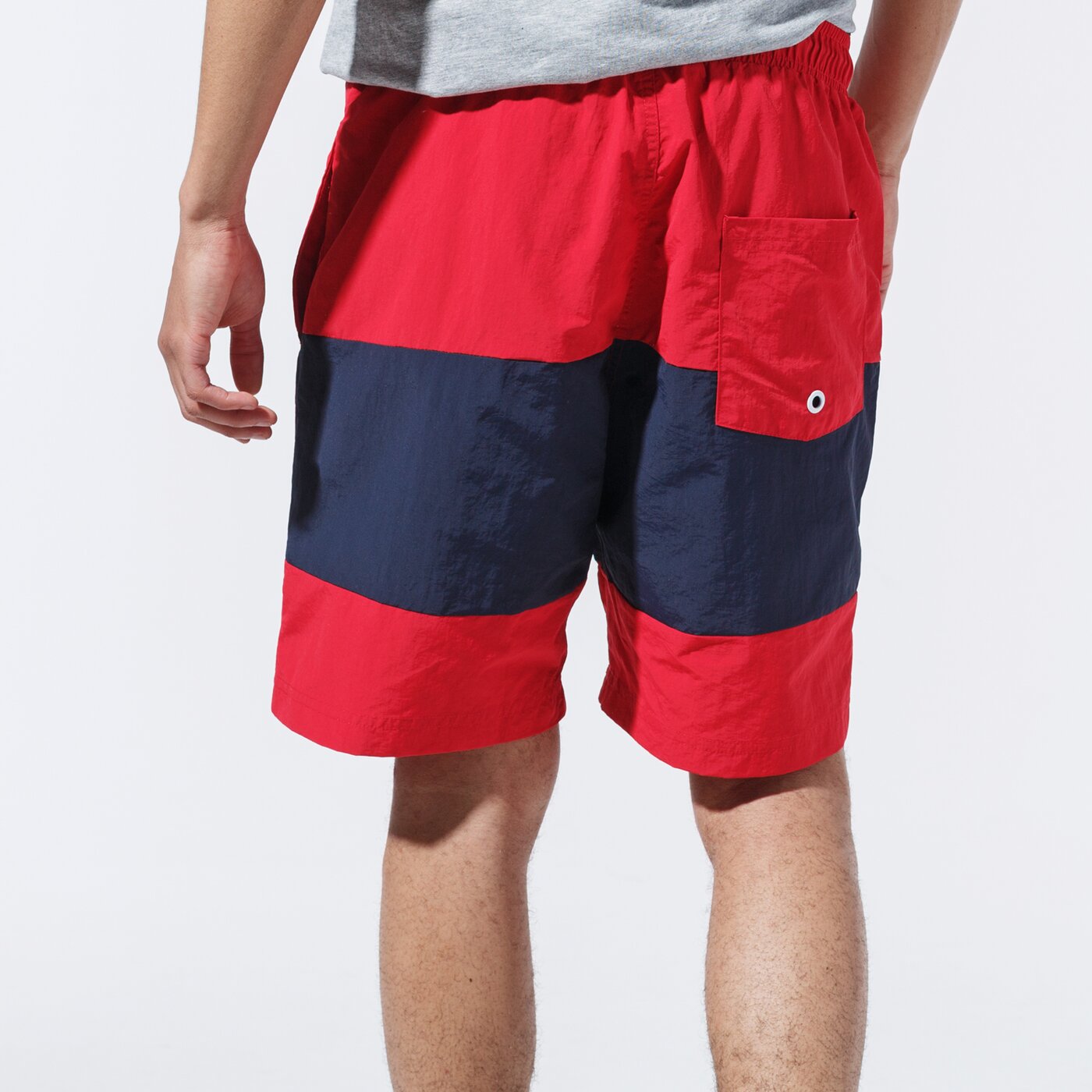 Мъжки къси панталони CHAMPION ШОРТИ LOGO SWIM SHORTS 215499rs001 цвят червен