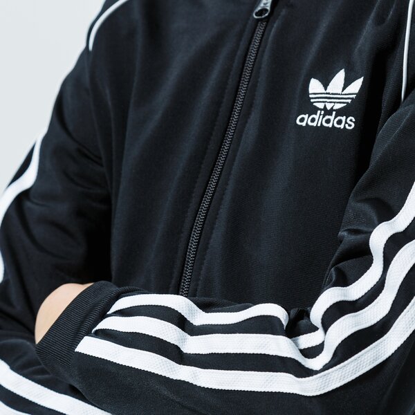 Детски суичър ADIDAS СУИТЧЪР СЪС ЗАКОПЧАВАНЕ SST TRACK ТОП B gn8451 цвят черен