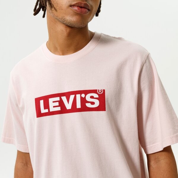 Мъжка тениска LEVI'S ТЕНИСКА SS RELAXED FIT TEE 16143-0405 цвят розов
