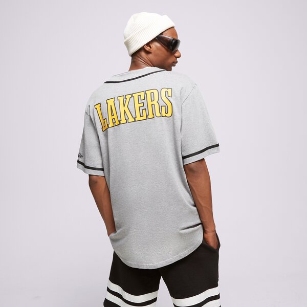 Мъжка тениска NEW ERA ТЕНИСКА NBA BASEBALL JERSEY BULLS LOS ANGELES LAKERS 60357098 цвят сив