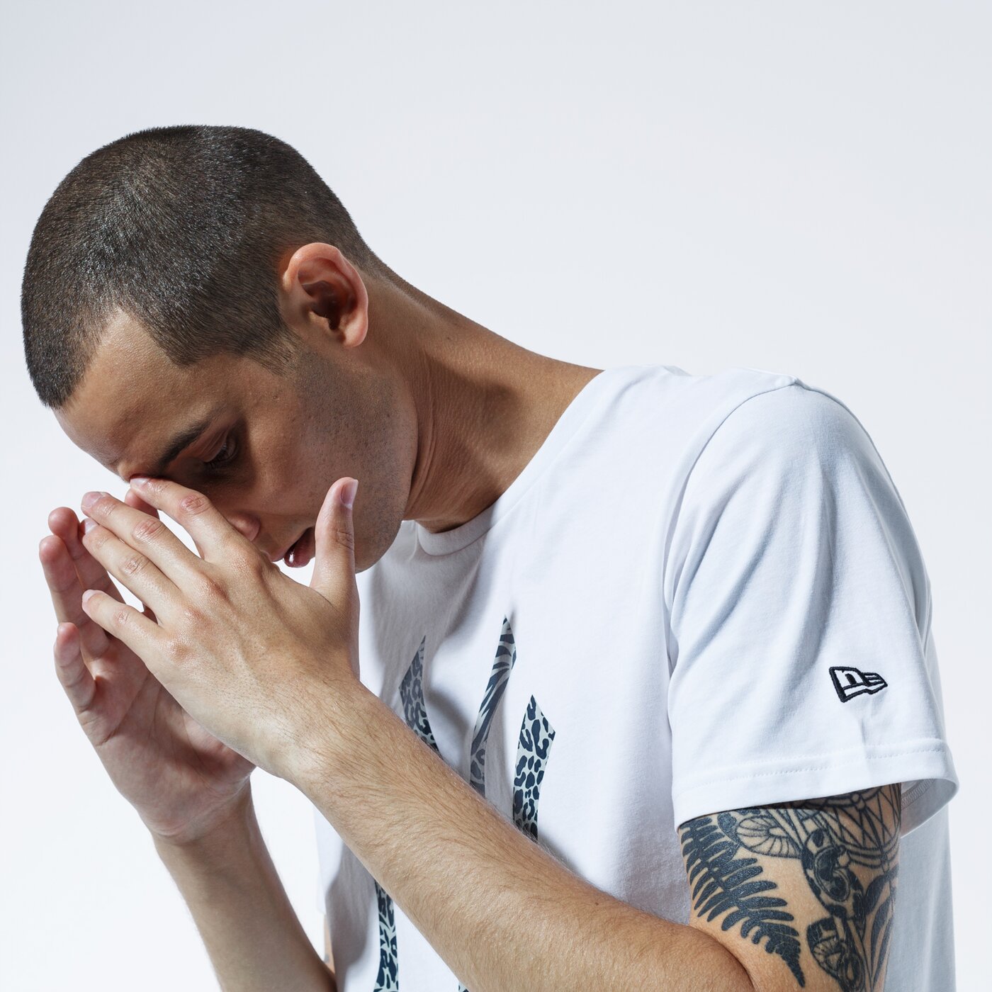 Мъжка тениска NEW ERA ТЕНИСКА MLB PRINT INFILL TEE NEYYAN WHI 12369838 цвят бял