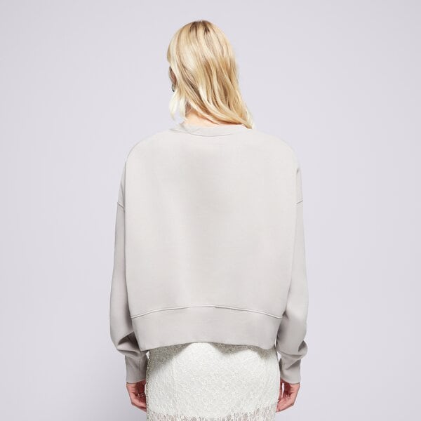 Дамски суичър NIKE СУИТЧЪР W NSW PHNX FLC OOS CREW dq5761-009 цвят сив